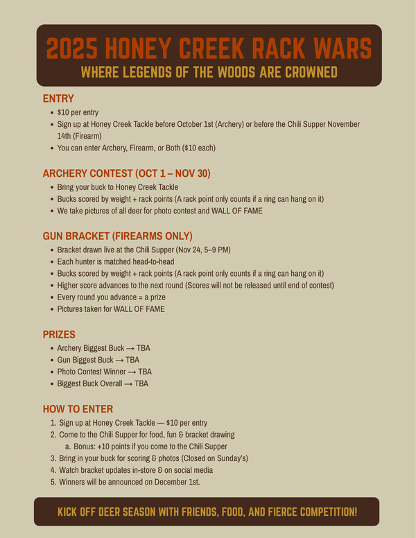 2025 HONEY CREEK RACK WARS