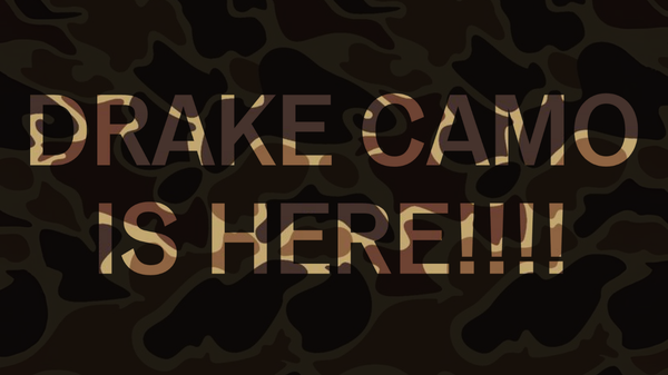 New Drake Camo + 50% Off Footwear