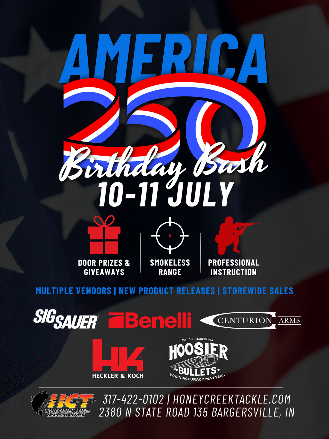 America turns 250, and we're celebrating the Honey Creek way.