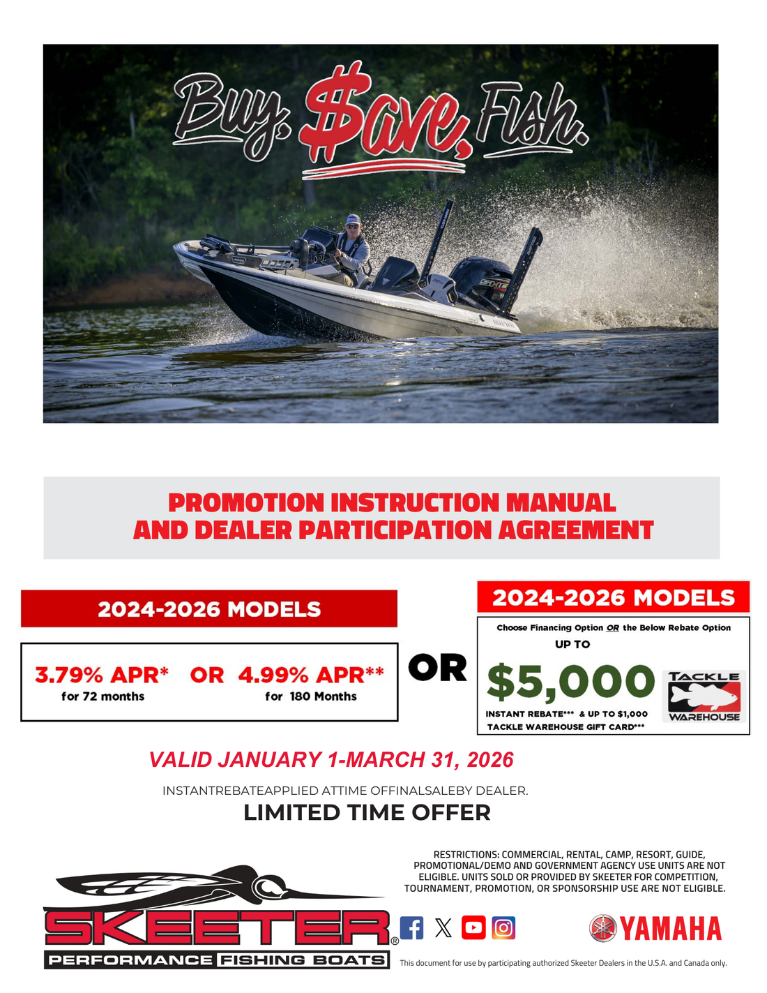 Buy. $ave. Fish. — Skeeter’s Winter Savings Event Is Here