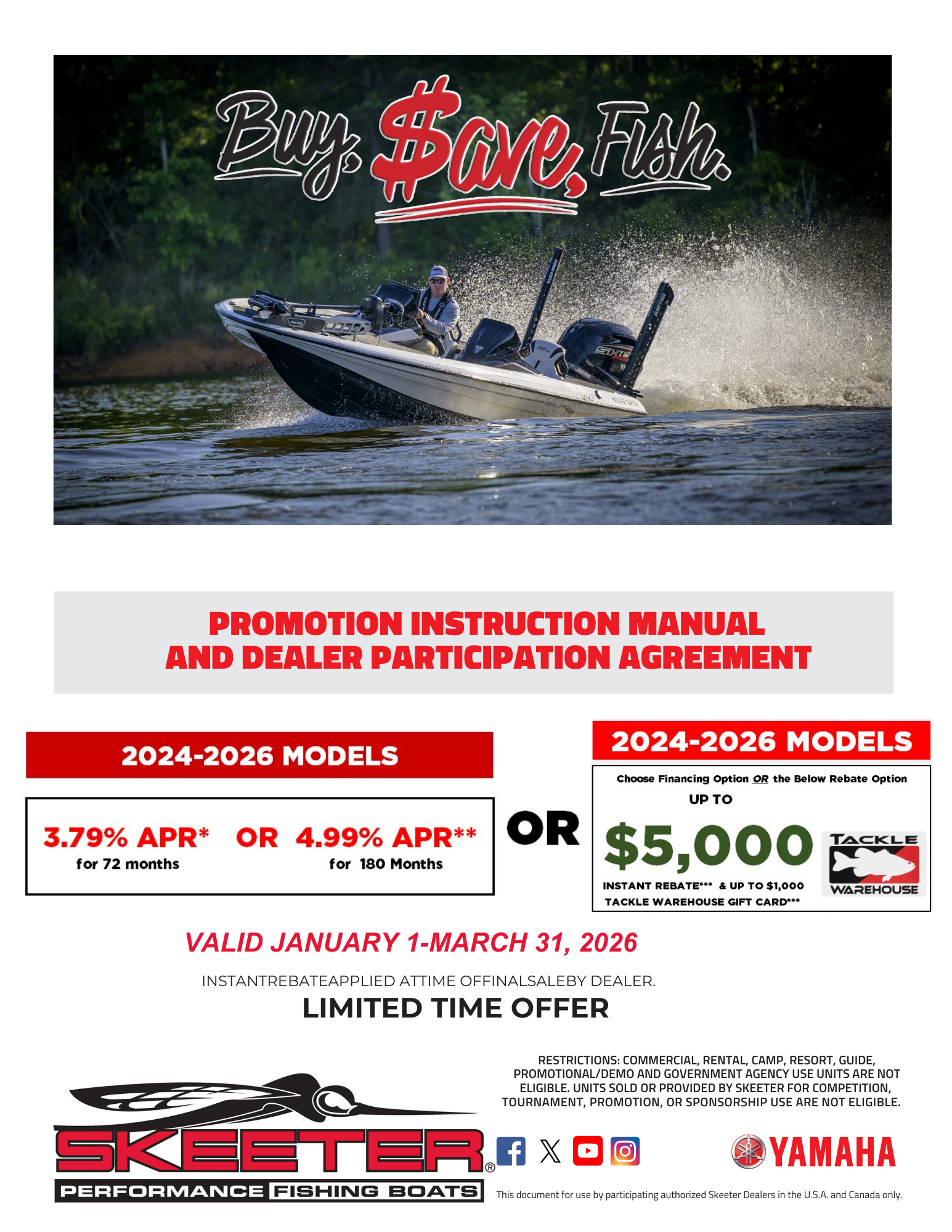 Buy. $ave. Fish. — Skeeter’s Winter Savings Event Is Here